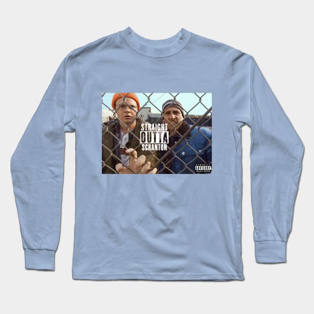 Straight Outta Scranton Long Sleeve T-Shirt by Diego Medellín